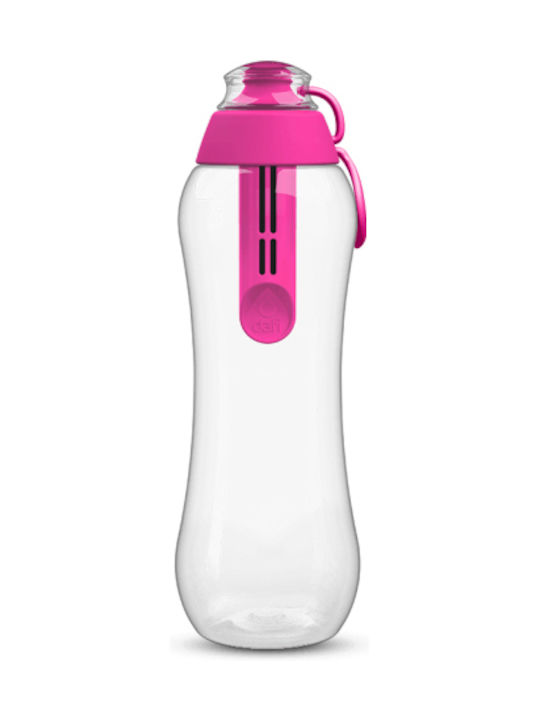 Dafi Plastic Water Bottle with Mouthpiece and Filter 500ml Transparent
