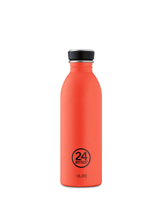 24Bottles Sticlă de apă Oțel inoxidabil 500ml Portocaliu