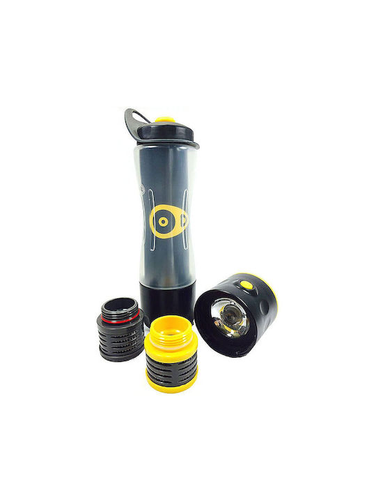Oko Sport Plastic Water Bottle with Mouthpiece and Filter 750ml Gray