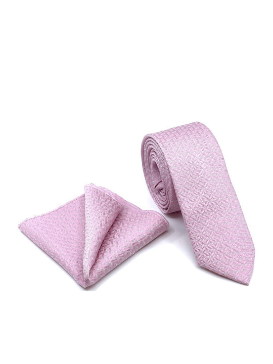 Legend Accessories Men's Tie Set Printed Pink