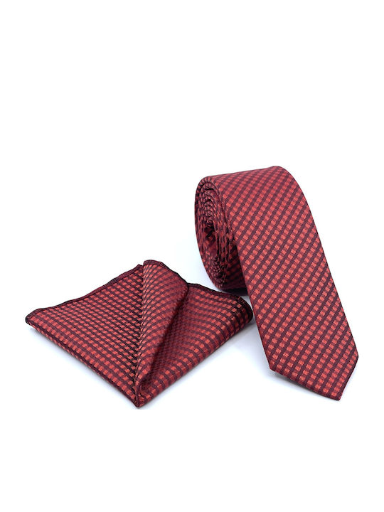 Legend Accessories Men's Tie Set Printed Red