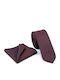 Legend Accessories Men's Tie Set Monochrome Burgundy