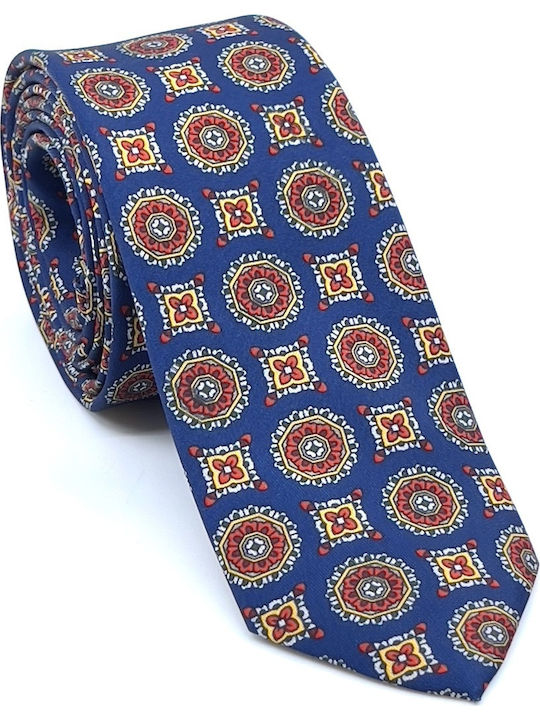 Legend Accessories Silk Men's Tie Printed Blue