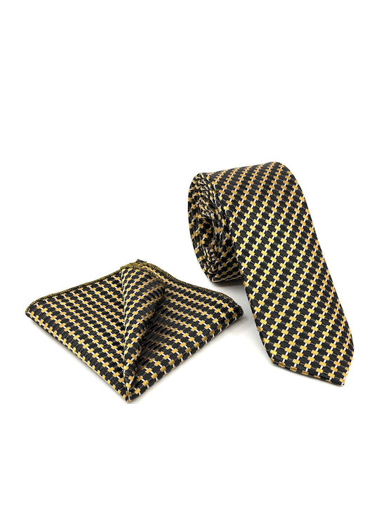 Legend Accessories Men's Tie Set Printed Yellow