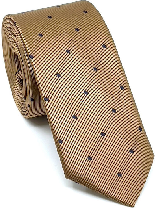 Legend Accessories Herren Krawatten Set Synthetisch Gedruckt in Gold Farbe