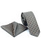 Legend Accessories Men's Tie Set Printed Gray