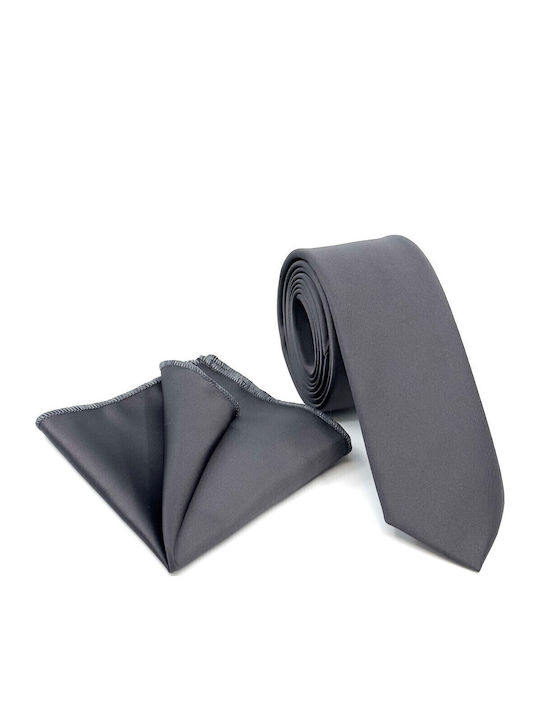 Legend Accessories Herren Krawatte Monochrom in Gray Farbe