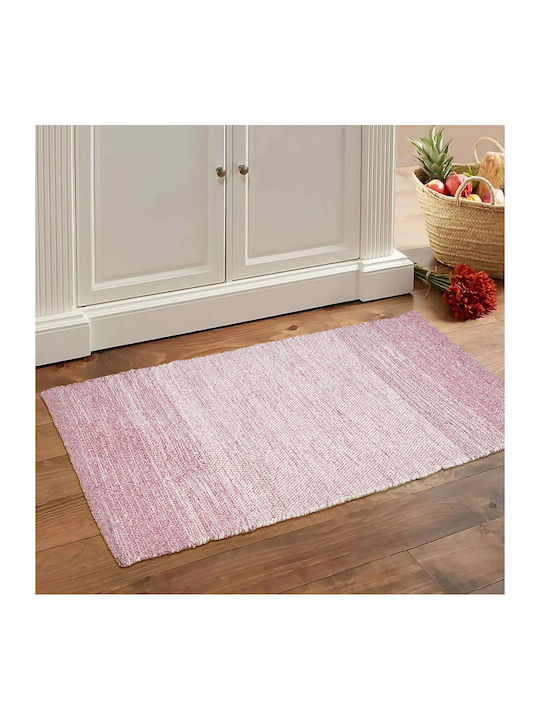 Lino Home Küchenmatte für den Flur mit rutschfestem Unterlage Rosa 65x135εκ.