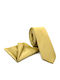 Legend Accessories Men's Tie Set Monochrome in Yellow Color