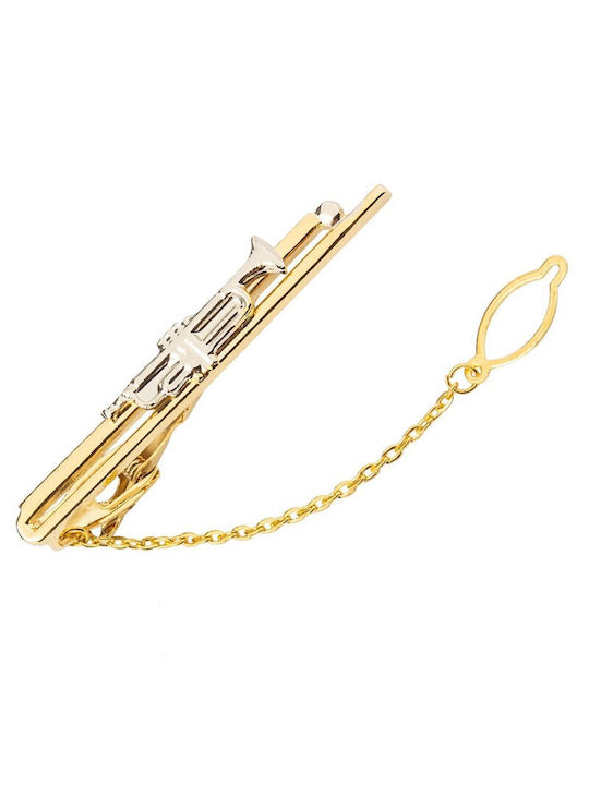 Erika Tie Clip Gold