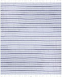 Aquablue Beach Towel with Fringes Blue 180x140cm