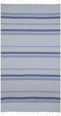 Aquablue Beach Towel with Fringes Blue 180x90cm