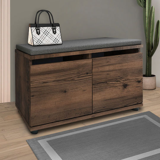 Ξύλινη Twain με 1 Ράφι 80x35x42cm Ξύλινη Twain με 1 Ράφι 80x35x42cm