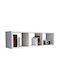 Shelf Wall White 90x22x25cm