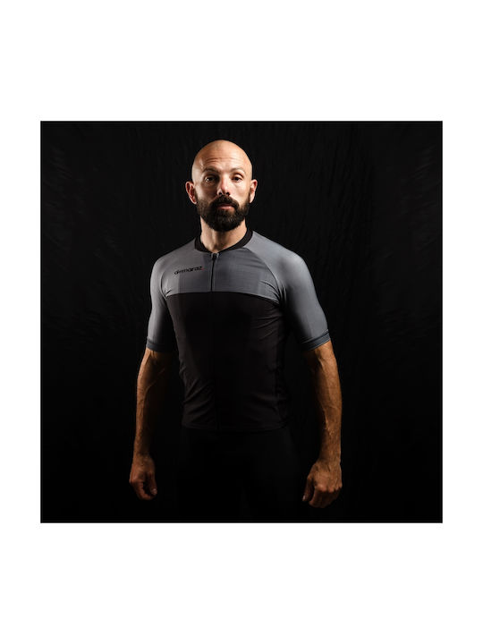 Demaraz Ανδρική Κοντομάνικη Μπλούζα Road Bike Γκρι