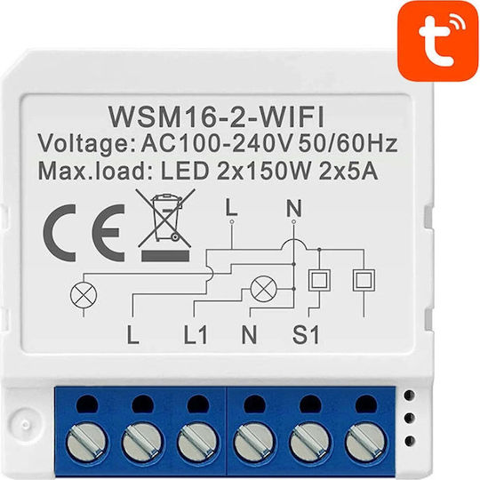 Avatto WSM16-W2 Intelligenter Schalter 2 Kanäle Wi-Fi 5A