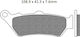 Motorcycle Brake Pads for Aprilia Caponord Ktm LC4 Yamaha DT