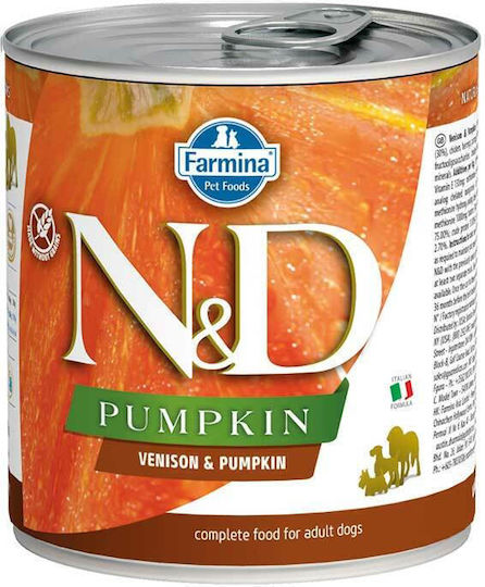 Farmina Wet Food Dogs in Cans with Deer and Pumpkin Grain-Free 285gr