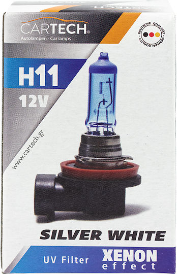Cartech Lămpi Autoturismului H11 Halogen Alb 2buc