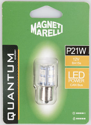 Magneti Marelli Λάμπα Αυτοκινήτου P21W / BA15S Canbus LED 12V 1τμχ