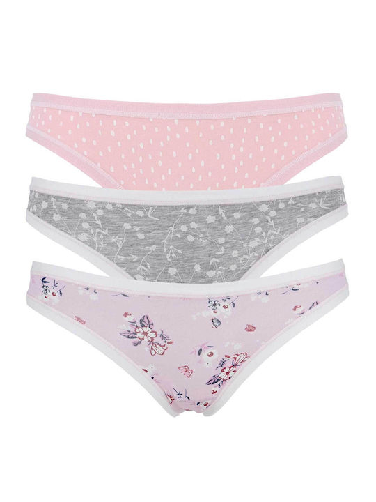 Cotonella Cotton Women's Brazil 3Pack Pink