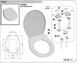 Slovarm Plastic Toilet Seat White
