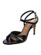 Leder Sandalen Schwarz