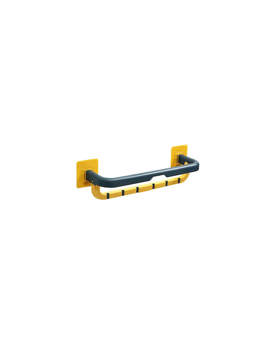 Double Wall-Mounted Bathroom Rail Yellow