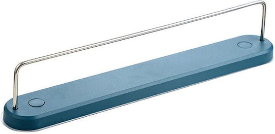 Bathroom Rail Single Wall-Mounted with Sticker 34x4.5cm Blue