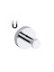 Bemeta Single Wall-Mounted Bathroom Hook ​5.4x5.4cm Silver
