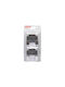 Cyclops Double Wall-Mounted Bathroom Hook Silver