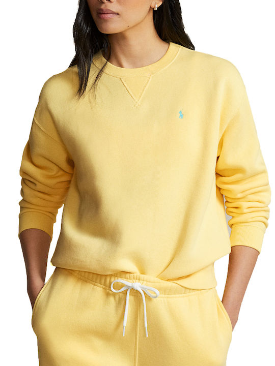 Ralph Lauren Women's Fleece Sweatshirt Yellow