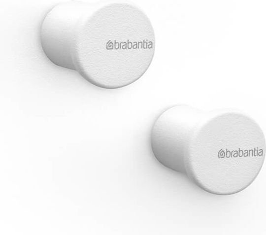 Brabantia Άγκιστρο Μπάνιου Διπλό με Βίδες ​2.1x2.3cm Λευκό