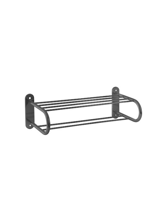 Bronze Art Rack de Baie cu 6 Locuri De Perete cu șuruburi Inox Gri