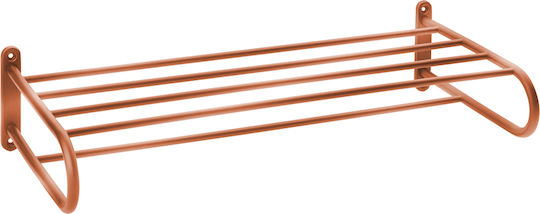 Bronze Art Wall-Mounted Bathroom Shelf Unit with 5 Positions ​62x26cm Inox Copper