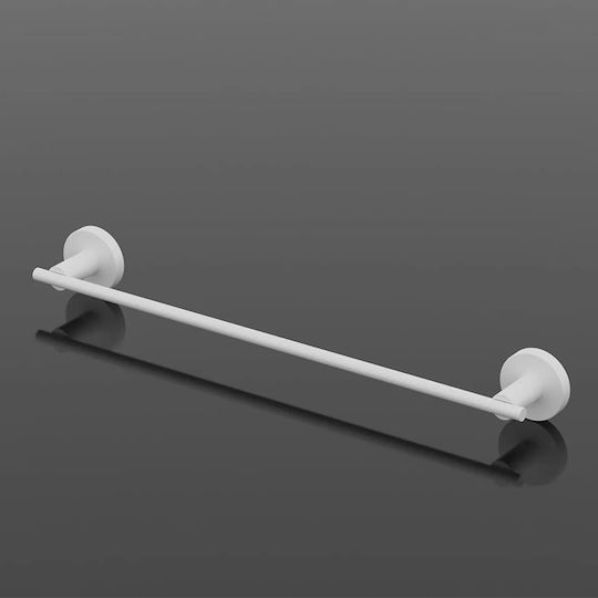 Tekno-Tel Schiene Badezimmer Einzel Wandmontage Schrauben ​47x5cm Weiß