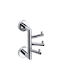 Bemeta Omega Triple Wall-Mounted Bathroom Hook Silver