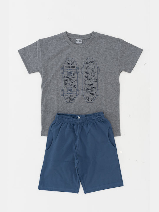 Trax Kinder Set mit Shorts Sommer 2Stück Gray