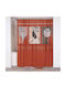 Medina Shower Curtain Fabric 180x200cm Terracotta