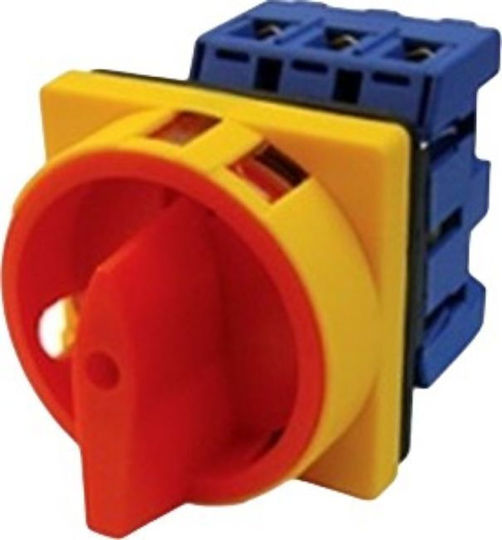 0-1 On-Off switch Rotary with Lighting Yellow 1pcs