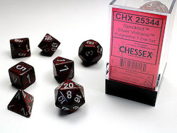 Chessex Dice Speckled Silver Volcano 7τμχ