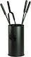 Comex Fireplace Tool Set with Bucket Black