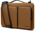 tomtoc Tasche Schulter / Handheld für Laptop 16" in Braun Farbe A42F2Y1