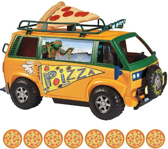 Φιγούρα Δράσης ΤΜΝΤ Mutant Mayhem Movie Pizza Fire Delivery Van Χελωνονιντζάκια για 4+ Ετών