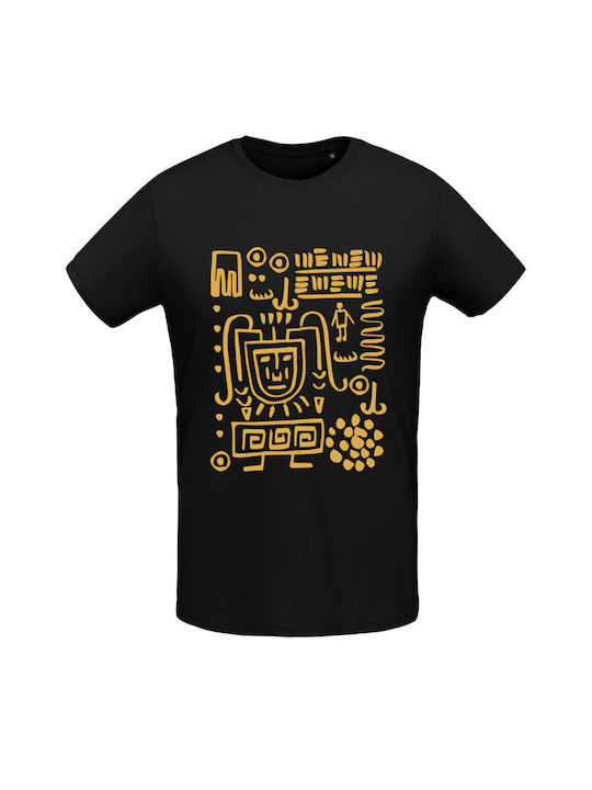 Ancient temple T-shirt Schwarz