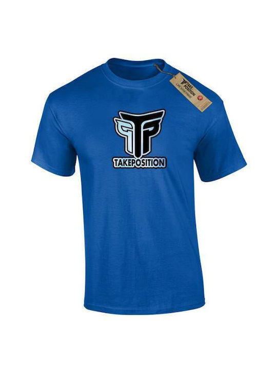 Takeposition logo T-shirt Blue