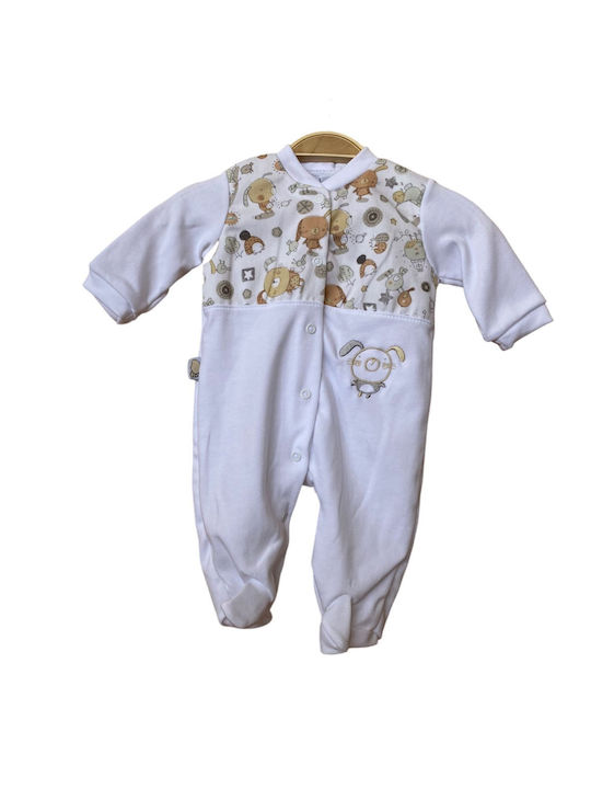 Figlio Bino Baby Bodysuit Set Long-Sleeved White