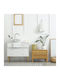 ML-Design Επικαθήμενος Νιπτήρας Κεραμικός 28x28x11.6cm Λευκός