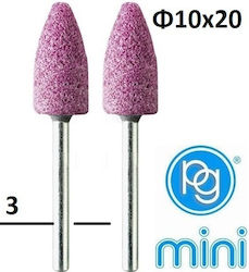 PG M.2145 Schleifsteine mit Schaft 10mm 2 Stück