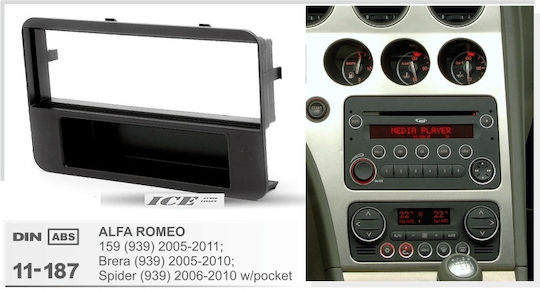 Комплект за инсталиране 2 Din за Alfa Romeo Брера / Паяк Mercedes-Benz R Renault Паяк Scania R 2006-2010